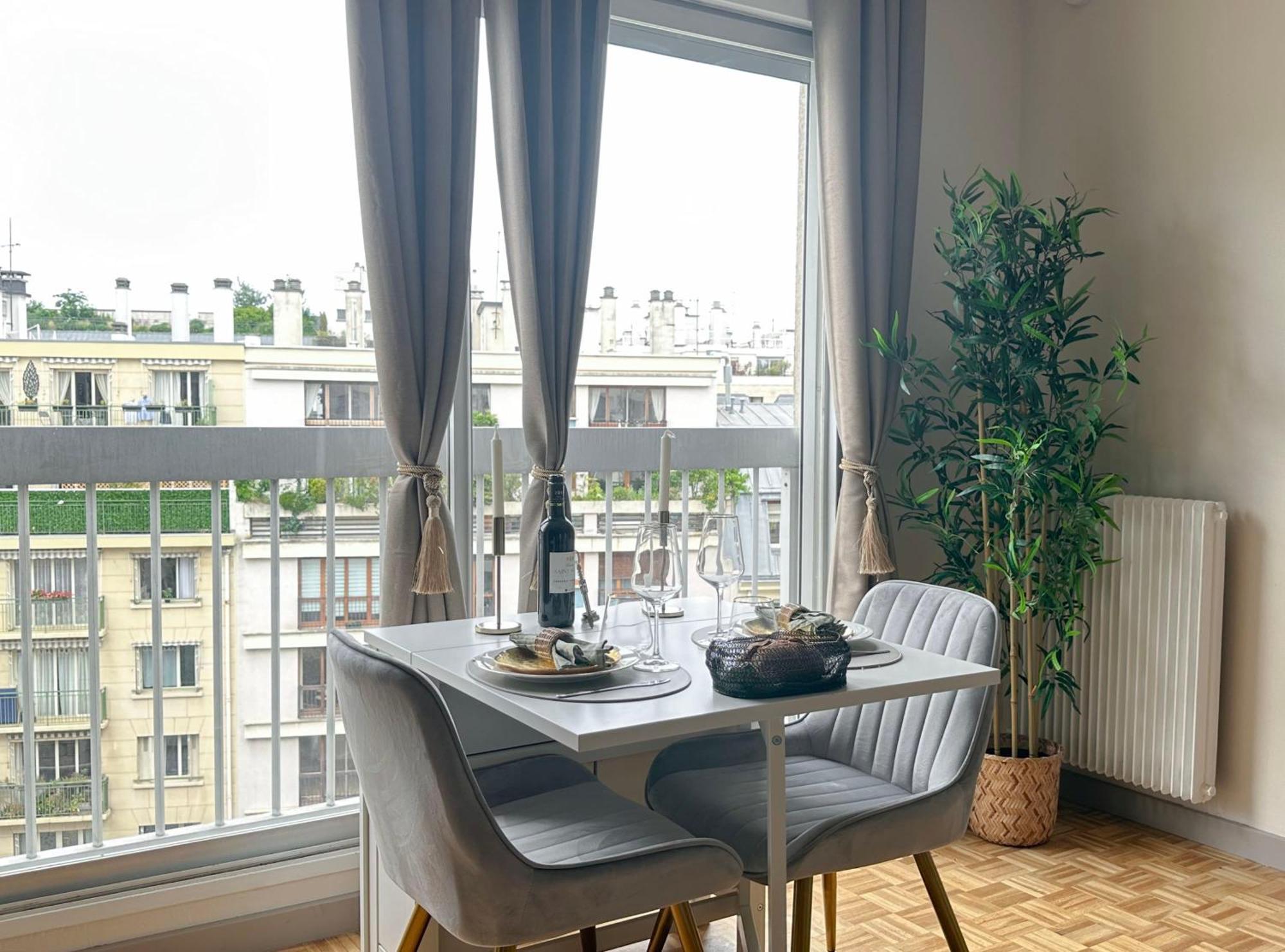 Brand-New Studio With Eiffel Tower View Párizs Kültér fotó